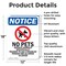 Signmission No Pets Service Animals, 12 in W x Rectangle, Aluminum OS-2PACK-NS-A-1218-V-14751 - alternate 3